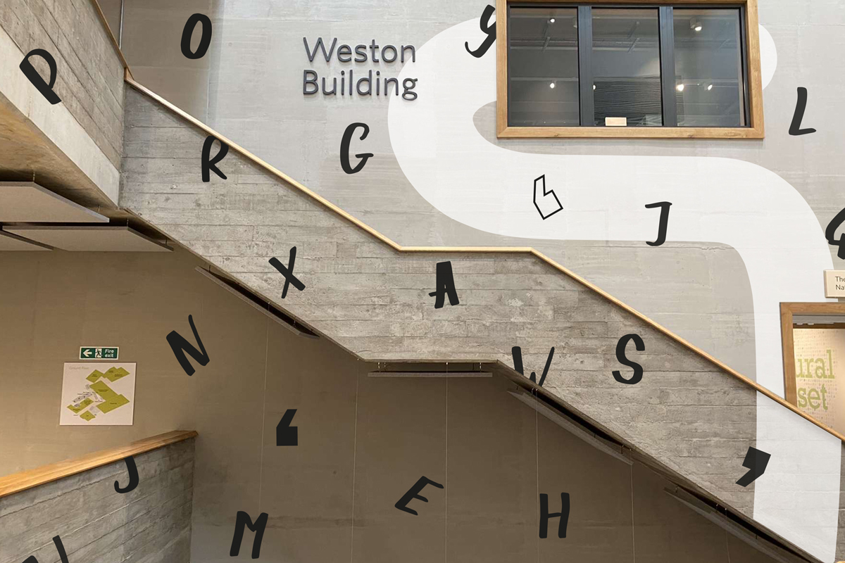 interior stair concept for dorchester museums branding